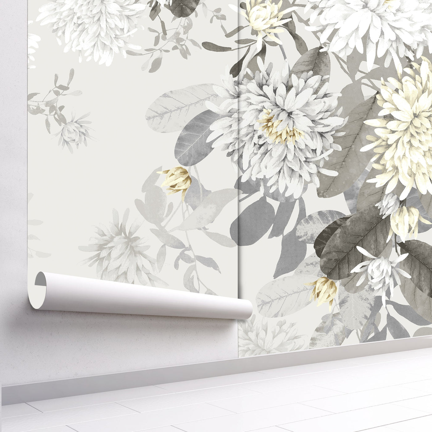 Chrysanth Wallpaper-Wallpaper-LUXOTIC