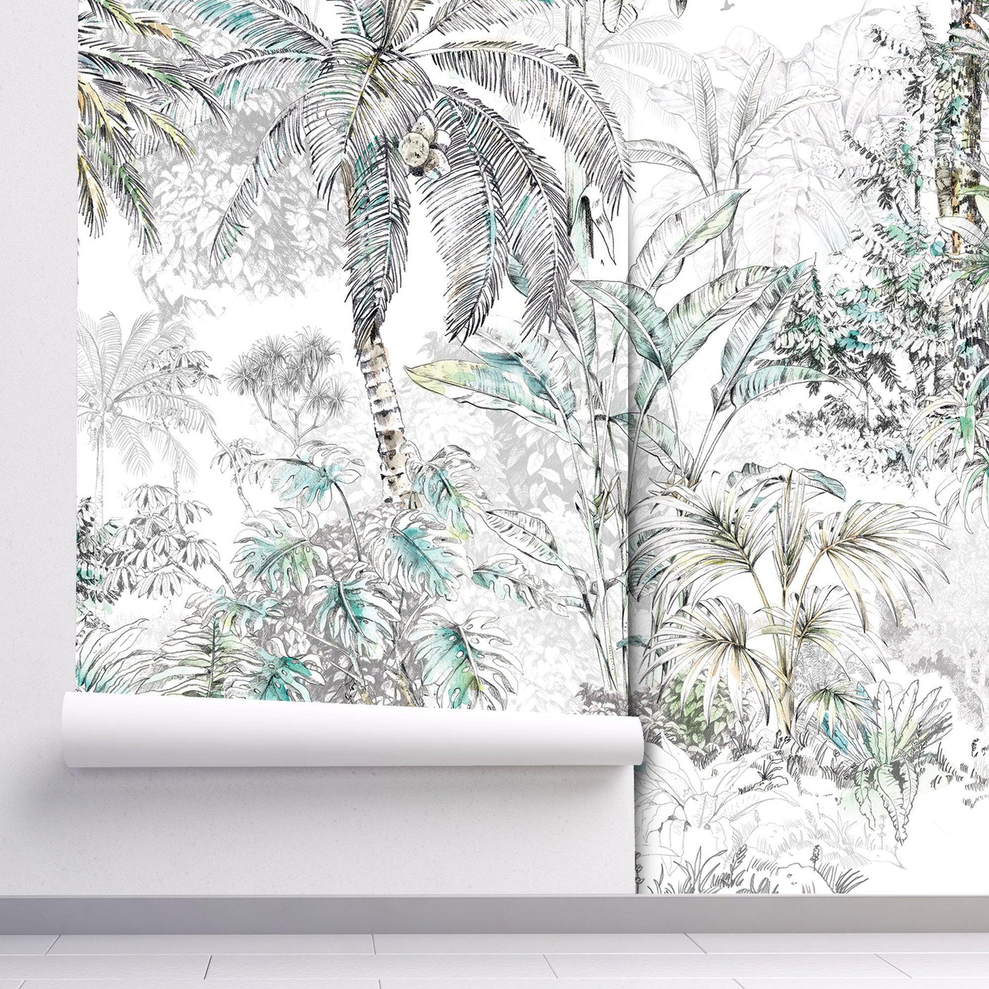 Tropical Jungle Wallpaper-Wallpaper-LUXOTIC