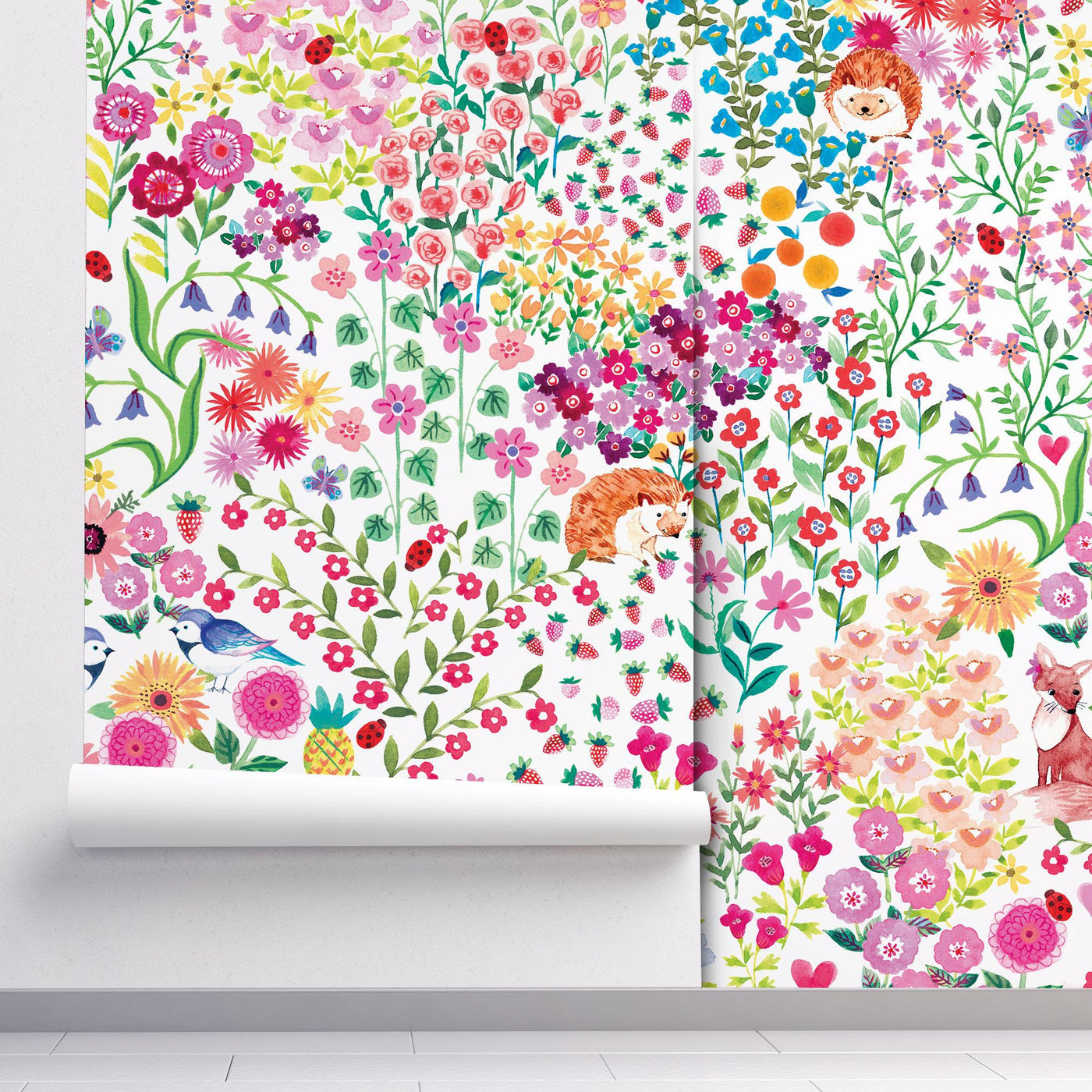 Wildflower Friends Wallpaper-Wallpaper-LUXOTIC