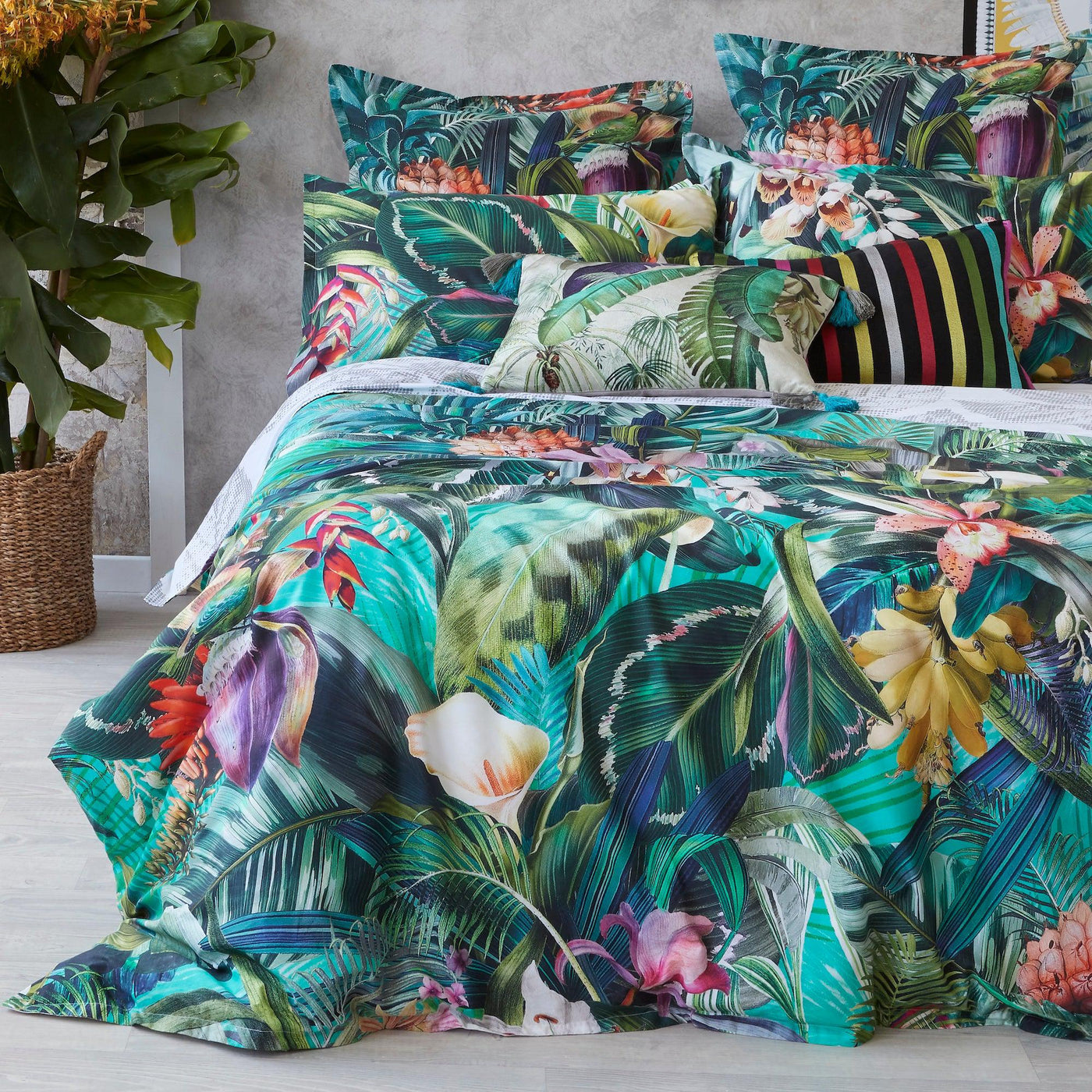 Calypso Teal Quilt Cover Set-Quilt Cover Set-LUXOTIC