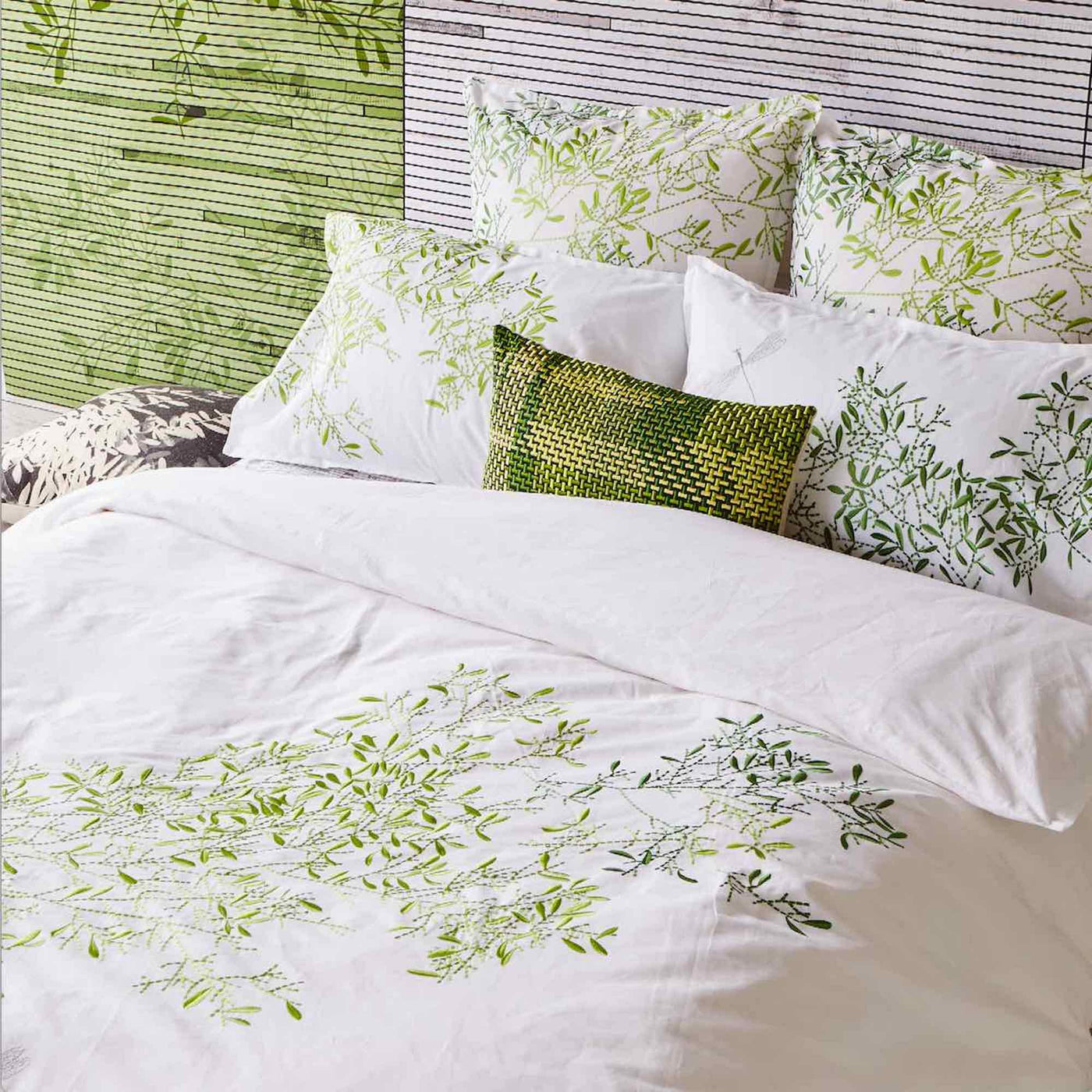 Pascale Green Quilt Cover Set-Quilt Cover Set-LUXOTIC